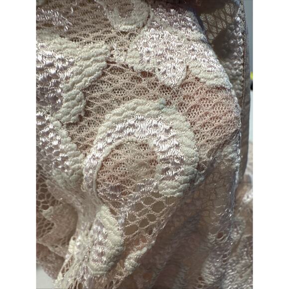 Ann Ferriday Sheer Lace Top Women's One Size Whimsigoth Victorian 90s Look Boho - Picture 4 of 12